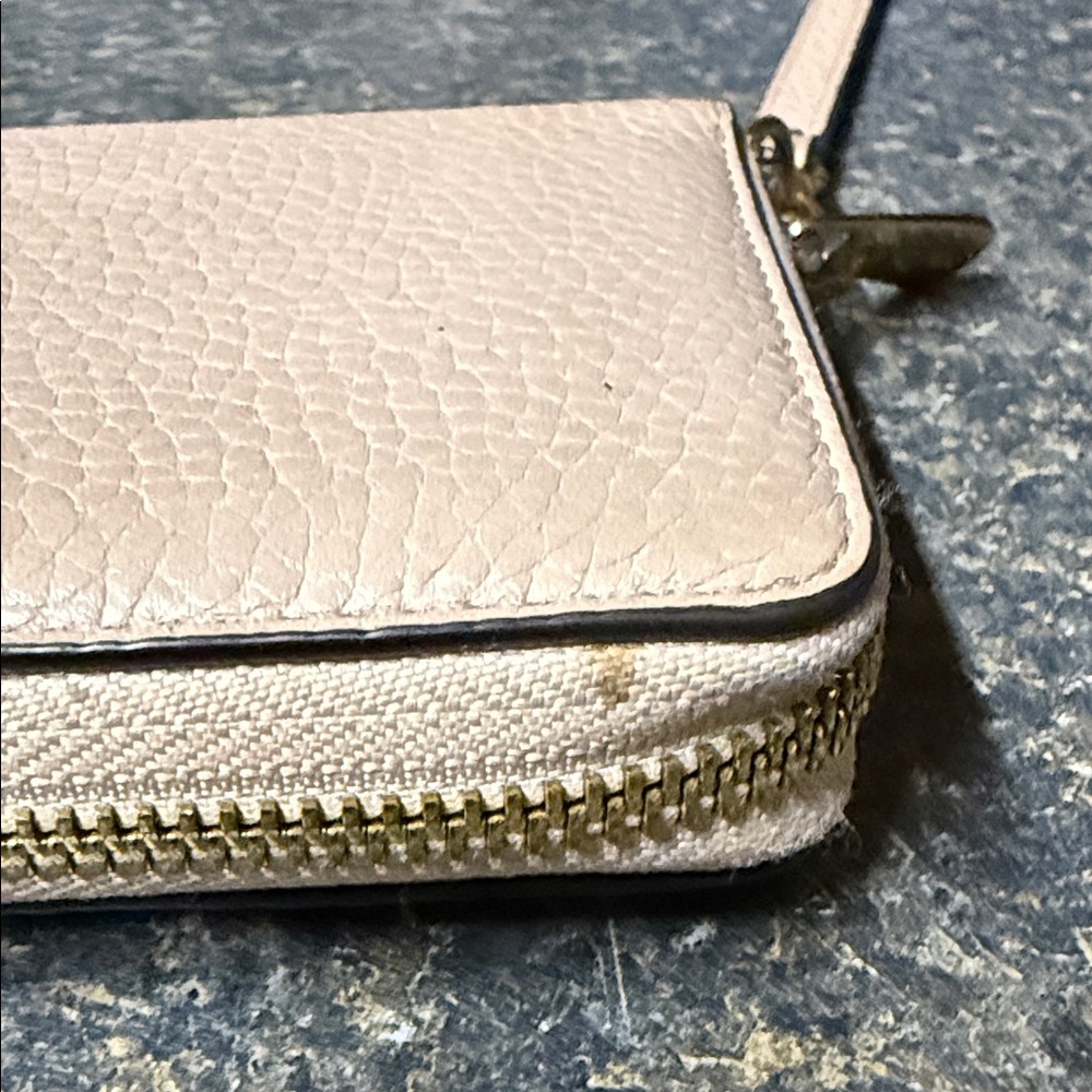 Michael Kors Pebbled Leather Wallet in Taupe - Picture 12 of 14